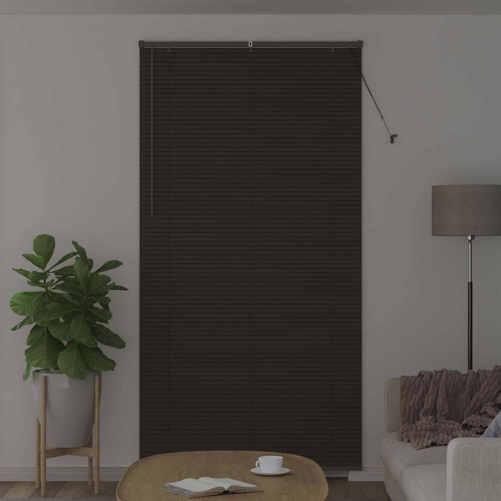 Window Blind with Curtains Manual Dark grey Aluminium